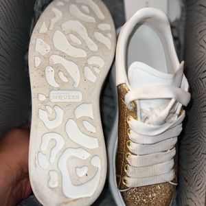 Alexander McQueen Gold Sneakers